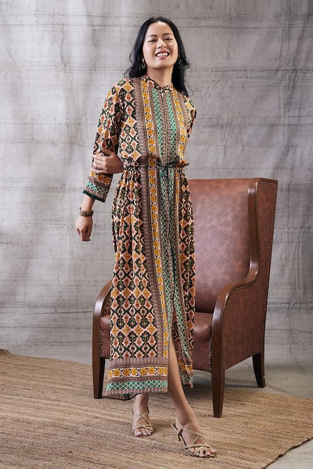 Soup by Sougat Paul Taahira Printed Midi Dress 