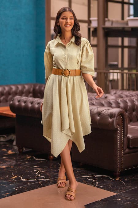 Handkerchief shirt clearance dress