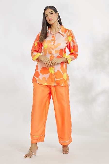 Paksh Floral Print Top & Pant Set 