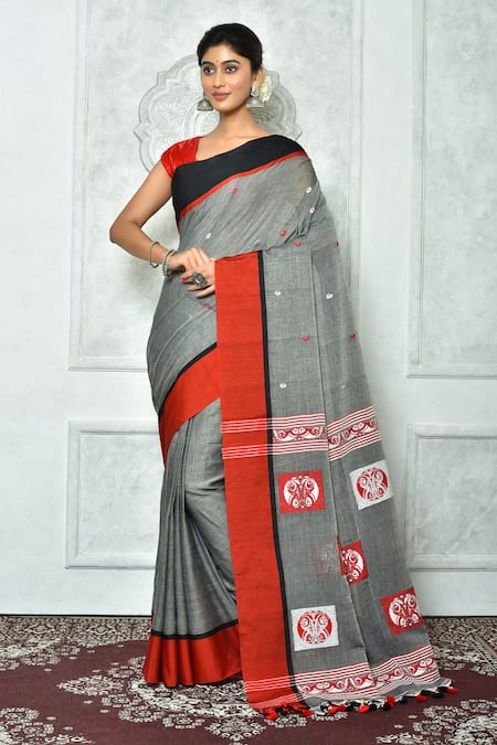 Samyukta Singhania Fish Applique Saree 