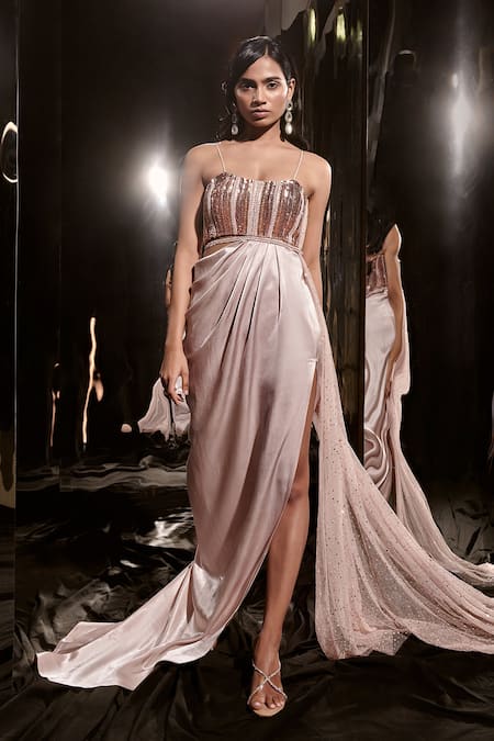 Dolce & Gabbana draped-detail Organzine Evening Gown - Farfetch