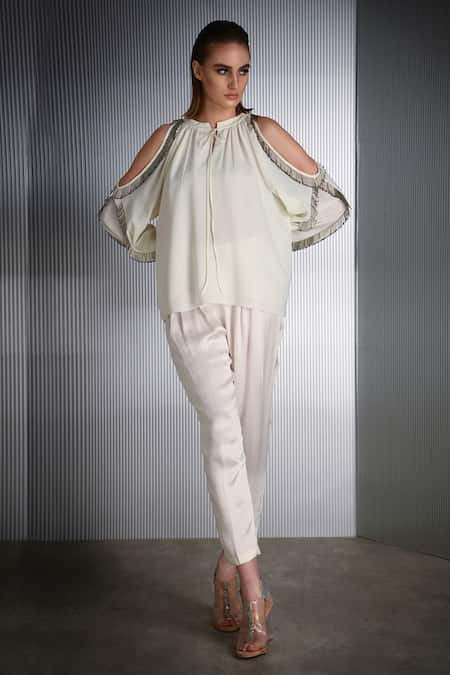 Rohit Gandhi + Rahul Khanna Cold Shoulder Top 