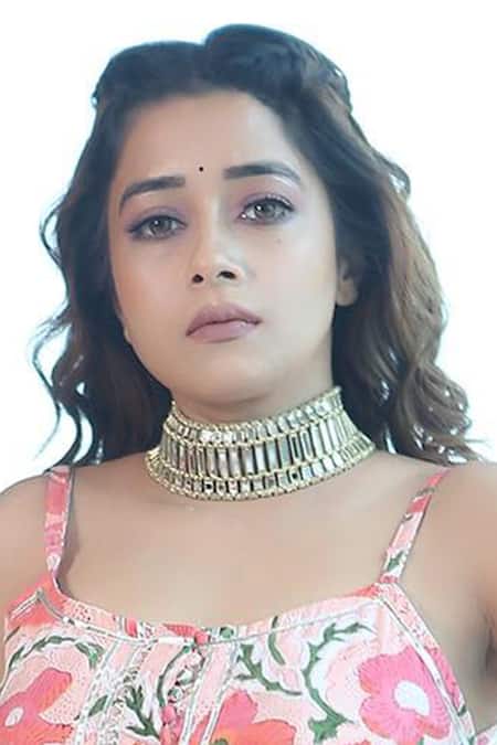 House Of Tuhina Mirror Studded Shahi Choker 