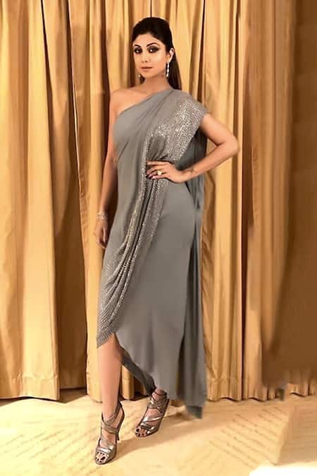 AMPM Ila Corded Saree Gown | Women, Sarees, Pre-draped Sarees, Saree Gowns,  Black | Saree gown, Fashion, Aza fashion