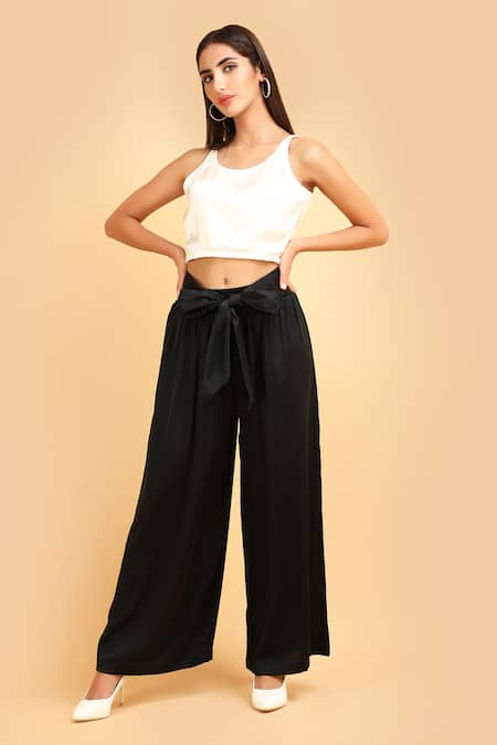 LABEL IVISH Top & Trouser Set With Sash Belt 