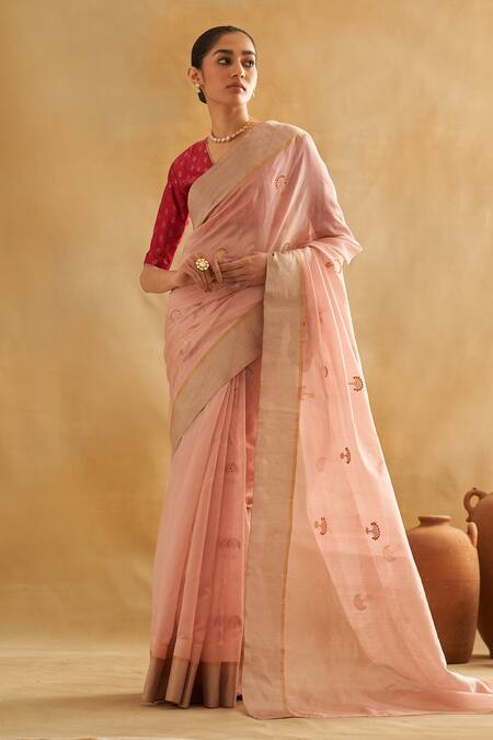 Taisha Woven Tree Of Life Pattern Saree With Blouse 