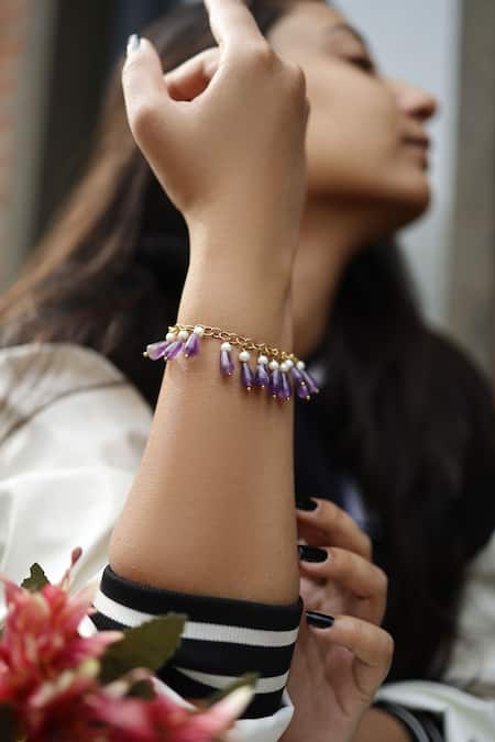 Purple Violet - Single Stretch Bracelet