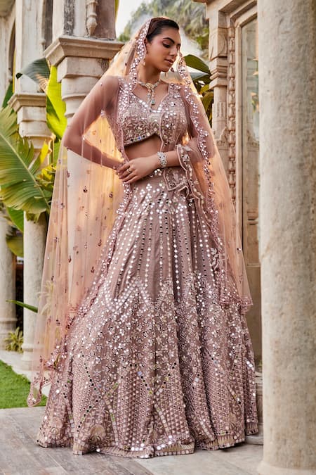 Light BRown Heavy Designer Work Wedding Lehenga Choli - Indian Heavy  Anarkali Lehenga Gowns Sharara Sarees Pakistani Dresses in  USA/UK/Canada/UAE - IndiaBoulevard