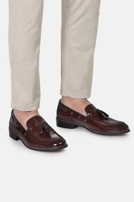 Hats Off Accessories Leather Tassel Penny Loafers 