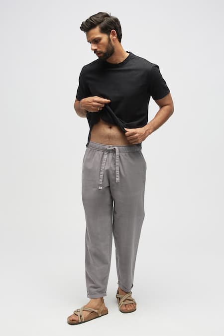 Terra Luna Organic Handloom Oxford Cotton Solid Pant 