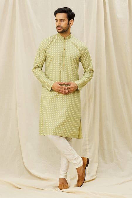 Aryavir Malhotra Digital Print Kurta Set 