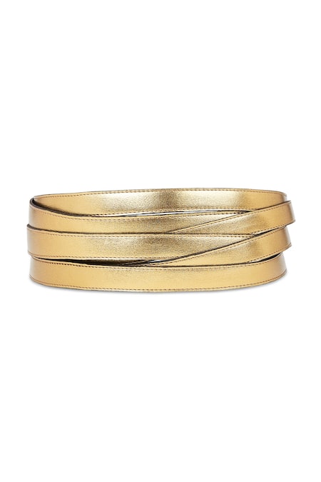 TROV Blaze Criss Cross Metallic Belt 