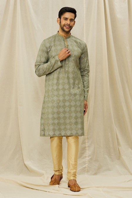 Aryavir Malhotra Printed Straight Kurta 