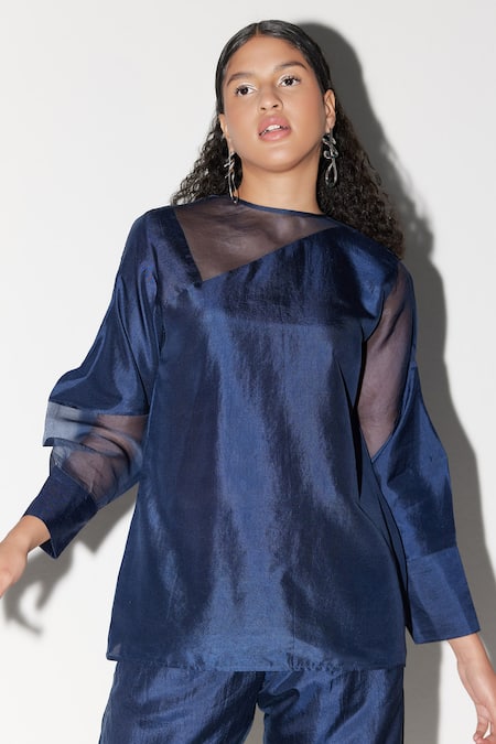 FEBo6 Silk Panelled Top 