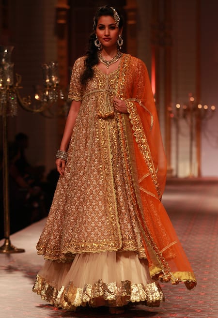 Preeti S Kapoor Embroidered Kurta Lehenga Set 