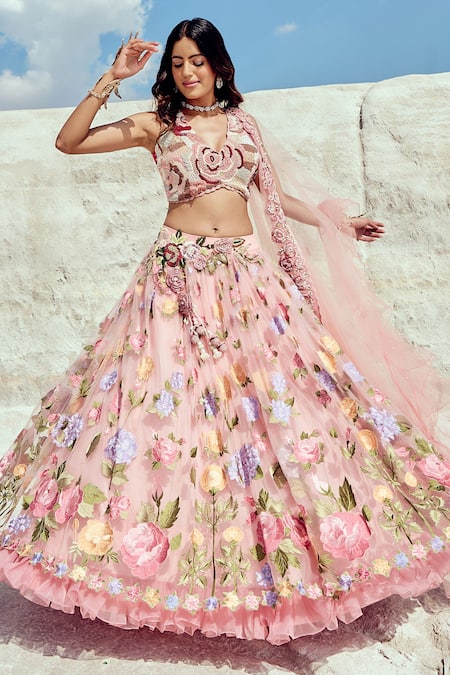 Trending: Ruffle Lehengas For The Millennial Brides-To-be | Indian wedding  outfits, Mehendi outfits, Ruffles fashion