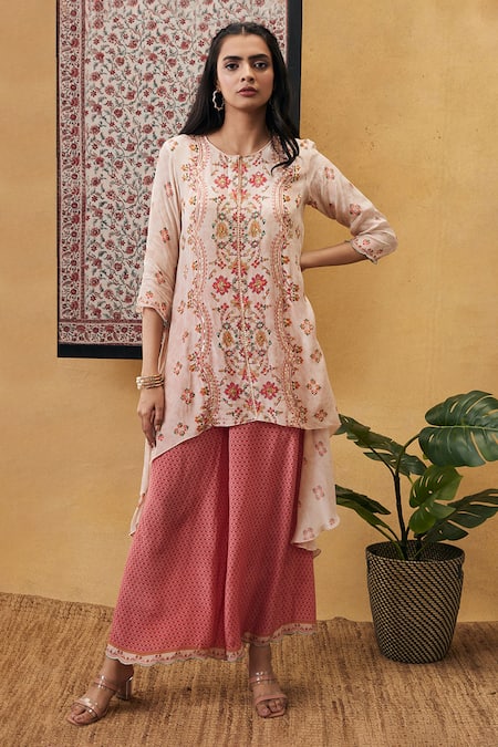 Soup by Sougat Paul Zahra Embroidered Kurta & Palazzo Set 