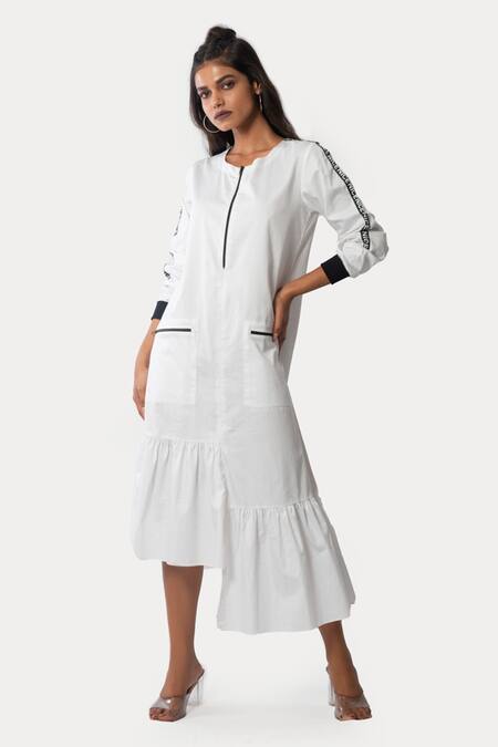 Buy Fashion Dwar Women White Embroidered Pure Cotton Dress (XXL) Online at  Best Prices in India - JioMart.