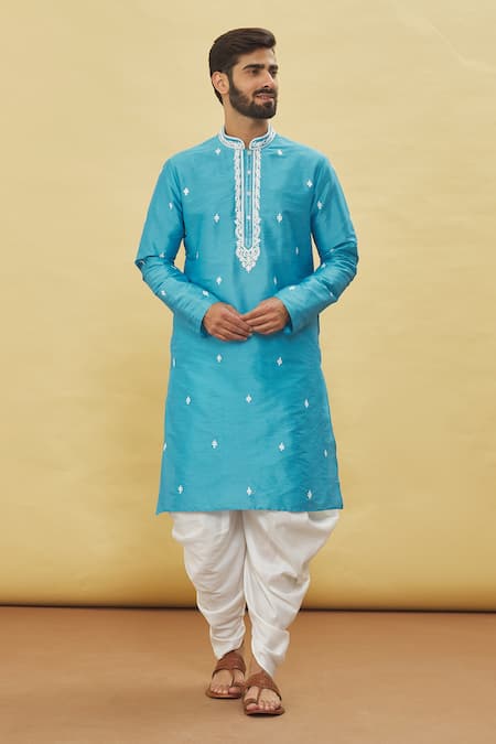 Arihant Rai Sinha Full Sleeve Embroidered Kurta & Dhoti Pant Set 