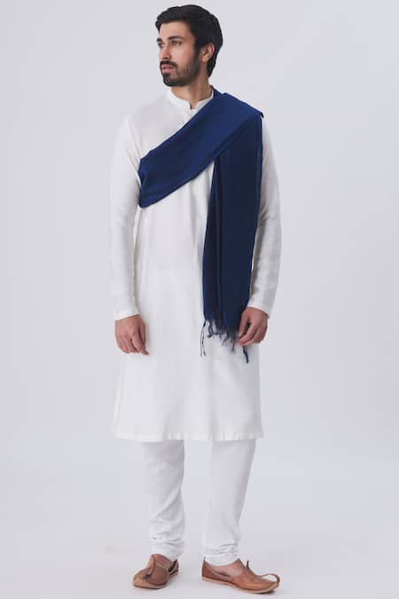 Buy Gaurav Katta Blue Chanderi Stole Online at Aza Fashions Buy_Gaurav Katta_Blue Chanderi Stole _Online_at_Aza_Fashions
