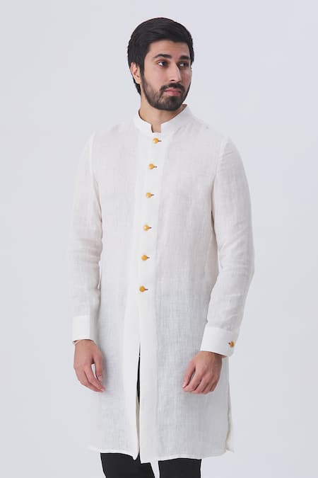 Gaurav Katta Linen Kurta 
