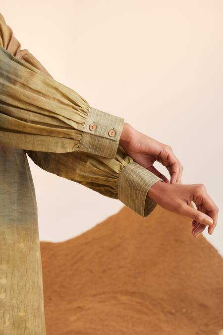 Buy Cord Yellow Cotton Collared Impression Print Tunic Online at Aza Fashions Buy_Cord_Yellow Cotton Collared Impression Print Tunic_Online_at_Aza_Fashions