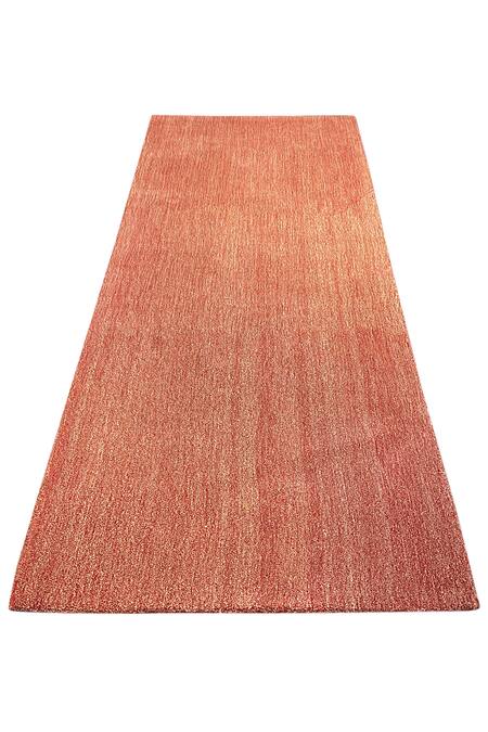 Buy_Qaaleen_Red New Zealand Wool Hand Tufted Radiance Rug_Online_at_Aza_Fashions