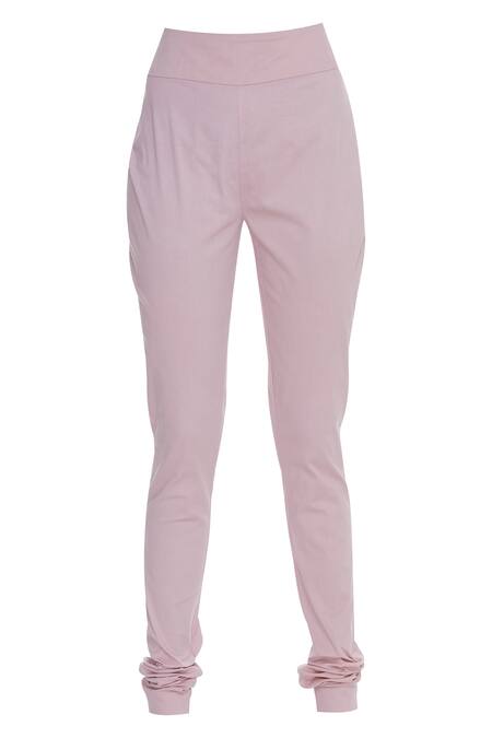 Shop_Anamika Khanna_Pink Zardozi Embroidered Anarkali Set_Online_at_Aza_Fashions