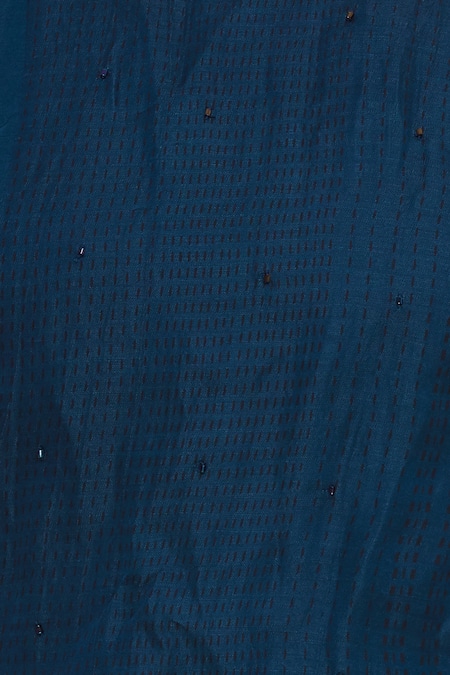 Buy_Shagun Manchanda_Blue Thread Embroidered Handcrafted Blouse _Online_at_Aza_Fashions