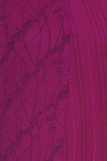 Shagun Manchanda Pink Print And Embroidered Asymmetric Tunic at Aza Fashions Shagun Manchanda_Pink Print And Embroidered Asymmetric Tunic _at_Aza_Fashions