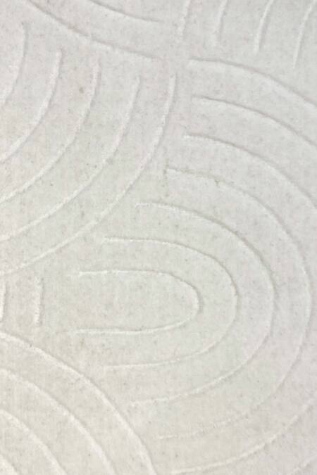 Buy_Qaaleen_White New Zealand Wool Handloom Caldera Rug_Online_at_Aza_Fashions