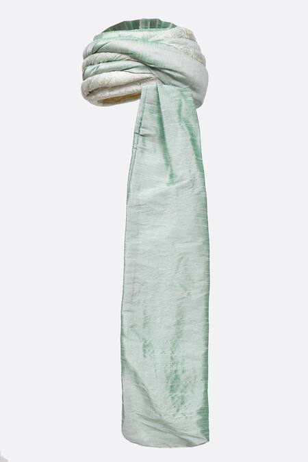 Shop_Arihant Rai Sinha_Green Embroidery Safa _Online_at_Aza_Fashions