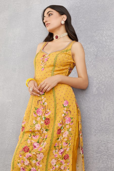 Buy_Torani_Yellow , Organza,  Dupatta Sunehra Shabnam Set _Online_at_Aza_Fashions