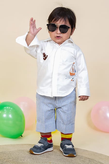 Little boys best sale white pants