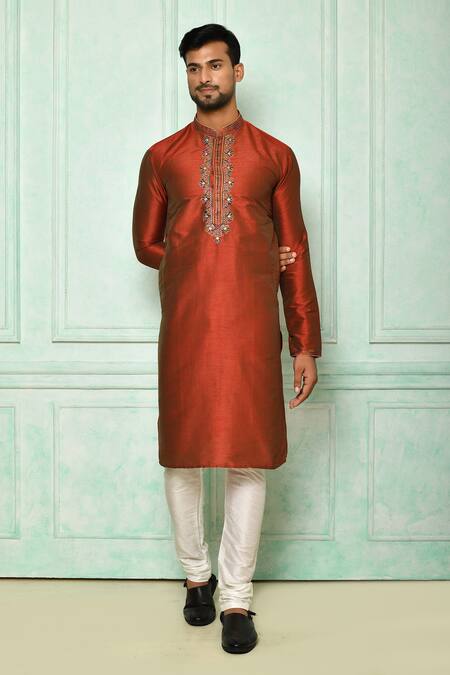 Arihant Rai Sinha Embroidered Placket Kurta 