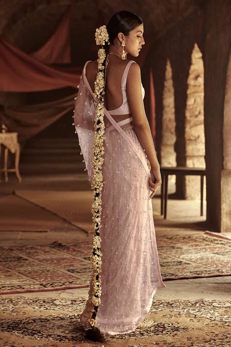 Buy Itrh Pink Raw , Pure Crepe, Organza Saree With Blouse Online at Aza Fashions Buy_Itrh_Pink Raw , Pure Crepe, Organza Saree With Blouse_Online_at_Aza_Fashions