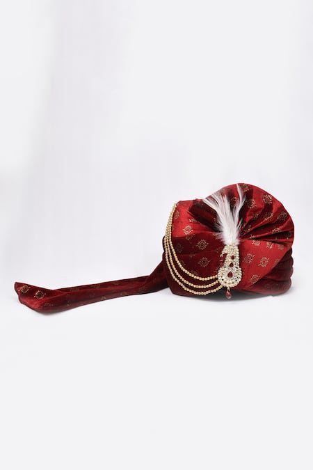 Arihant Rai Sinha Velvet Printed Safa 