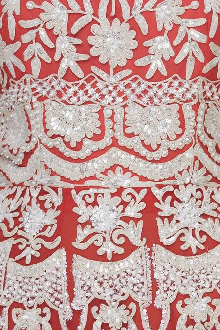 Manish Malhotra_Net Embroidered Anarkali Set_at_Aza_Fashions