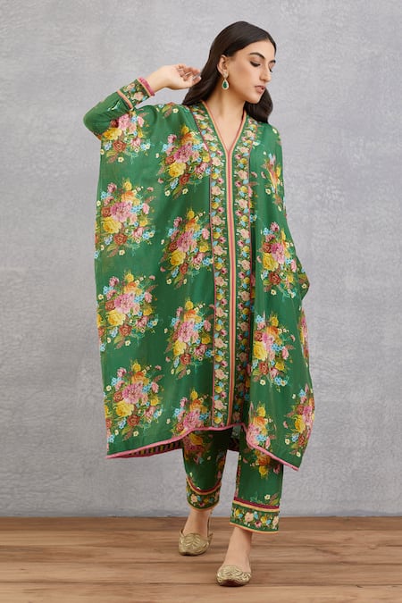 Torani Panna Aqsa Kaftan & Pant Set 