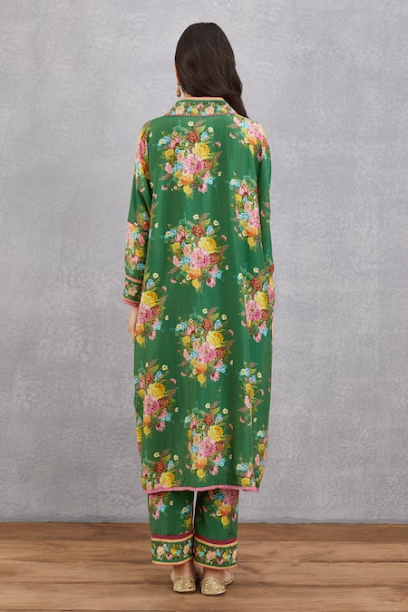 Torani Panna Aqsa Kaftan & Pant Set 