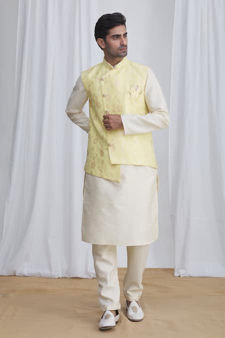 Arihant Rai Sinha Floral Asymmetric Bundi 