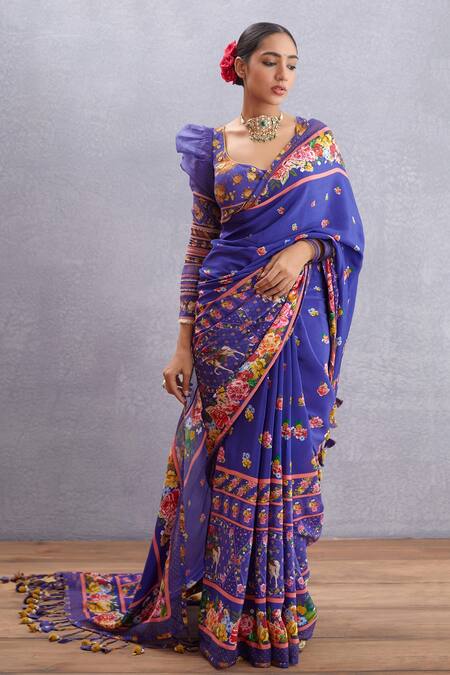 Buy Purple Sarees Online at Best Price | Myntra