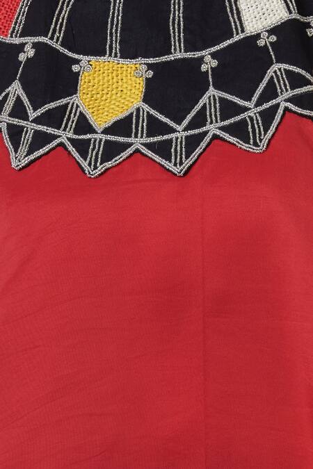 Anamika Khanna_Black Asymmetric Cape With Pants_at_Aza_Fashions