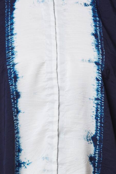 Anamika Khanna Blue Shirt Cape With Draped Skirt at Aza Fashions Anamika Khanna_Blue Shirt Cape With Draped Skirt_at_Aza_Fashions