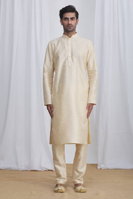 Arihant Rai Sinha_Green Silk, Brocade Embroidery Floral Motif Jacquard Nehru Jacket _Online_at_Aza_Fashions