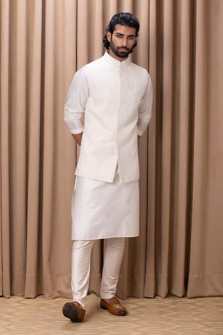 Buy Ankit V Kapoor Ivory Georgette, Twill Embroidery Paisley Nehru Jacket Online at Aza Fashions Buy_Ankit V Kapoor_Ivory Georgette, Twill Embroidery Paisley Nehru Jacket _Online_at_Aza_Fashions