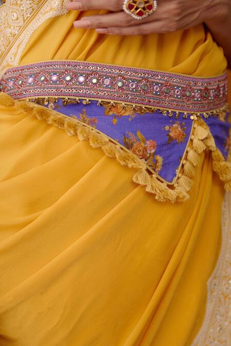 Torani Purple Jamuni Nilofer Kamarbandh Online at Aza Fashions Torani_Purple Jamuni Nilofer Kamarbandh _Online_at_Aza_Fashions