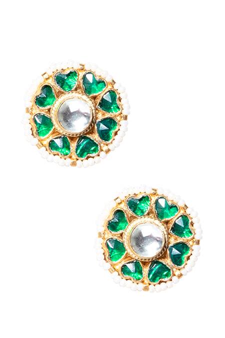 Shop Namasya Gold Plated Pearls, Beads Kundan Choker Set Online at Aza Fashions Shop_Namasya_Gold Plated Pearls, Beads Kundan Choker Set _Online_at_Aza_Fashions