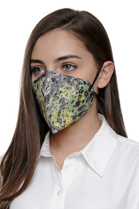 Limerick by Abirr N' Nanki Marble Print Mask Single Pc 