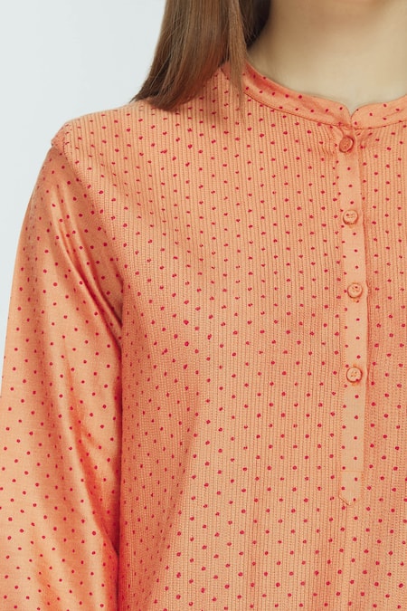 Shop Rajesh Pratap Singh Orange Printed Kurta Set Online at Aza Fashions Shop_Rajesh Pratap Singh_Orange Printed Kurta Set_Online_at_Aza_Fashions